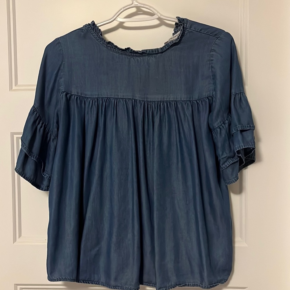 Denim blouse